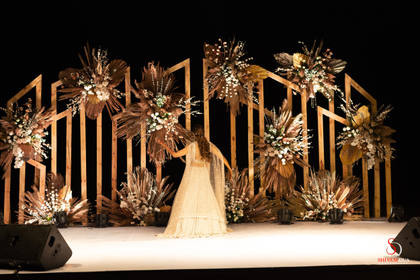 Backdrop and Stage — Sangeet decor — Radisson Blu